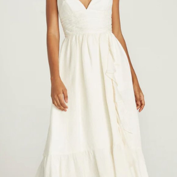 Theia MAIKA CASCADING RUFFLE DRESS - Picture 5 of 7